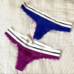 Victoria’s Secret 2 Lace Thong(s) - Small